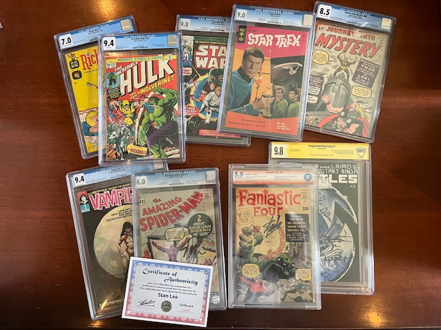 investment comic books example – CGC slab