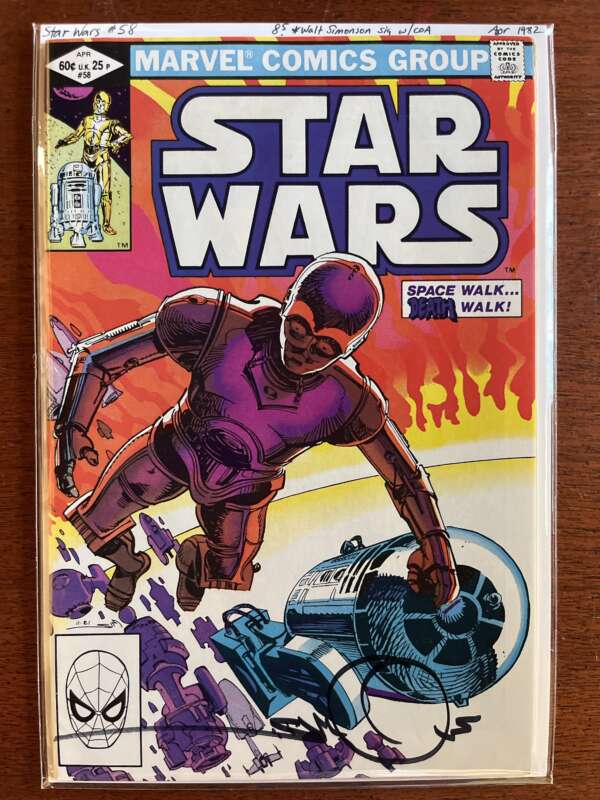Star Wars #58 signed by Walt Simonson with COA