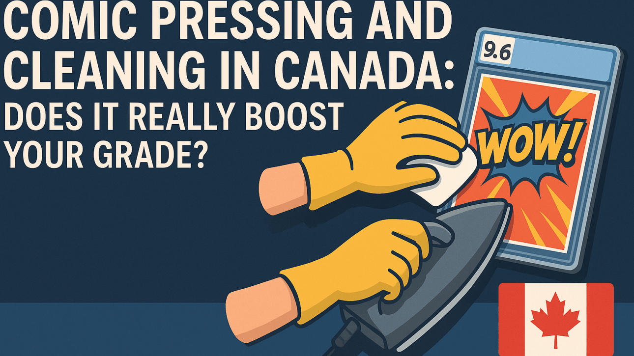 Comic pressing and cleaning Canada – graded comic preparation