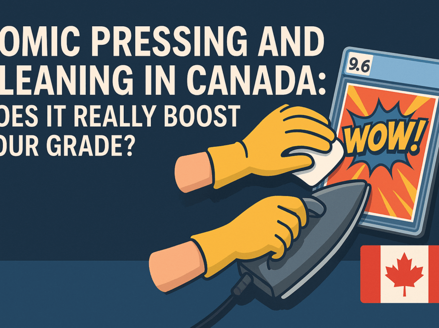 Comic pressing and cleaning Canada – graded comic preparation