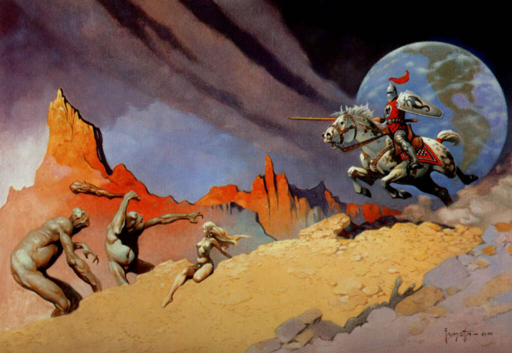 Frank Frazetta prints Canada — vintage 1970s fantasy illustration portfolios for Canadian art collectors