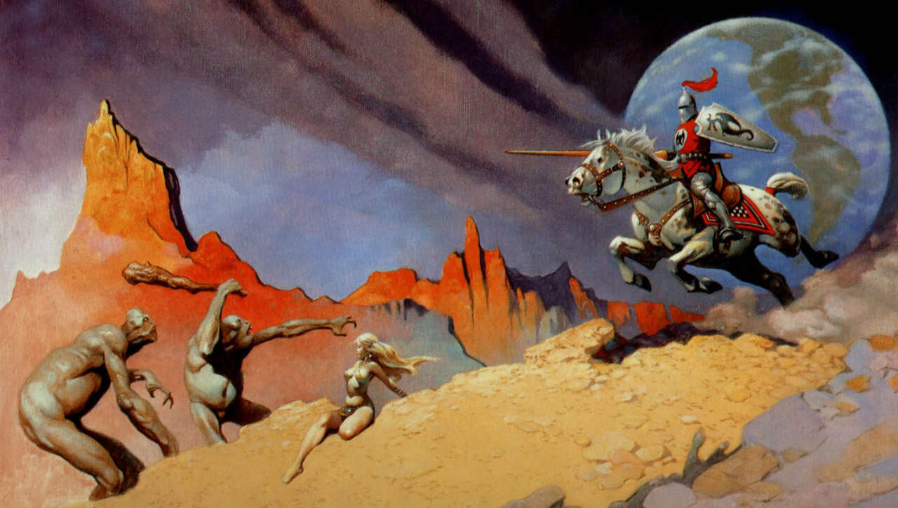 Frank Frazetta prints Canada — vintage 1970s fantasy illustration portfolios for Canadian art collectors